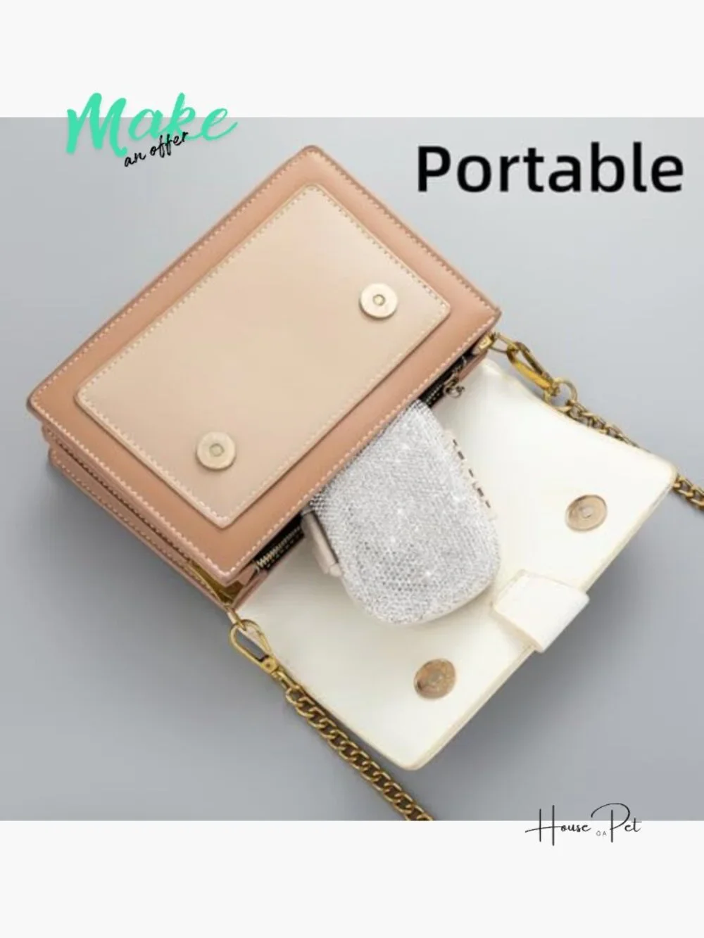 Pill Organizer with Labels Bling Travel Medicine Kit 8 Compartments Portable